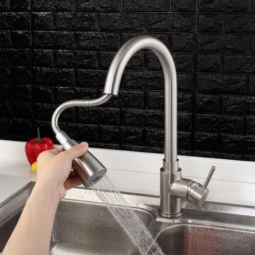 Kitchen Sink Faucet D Pull Out Spray Faucets Mixed Brass Wat
