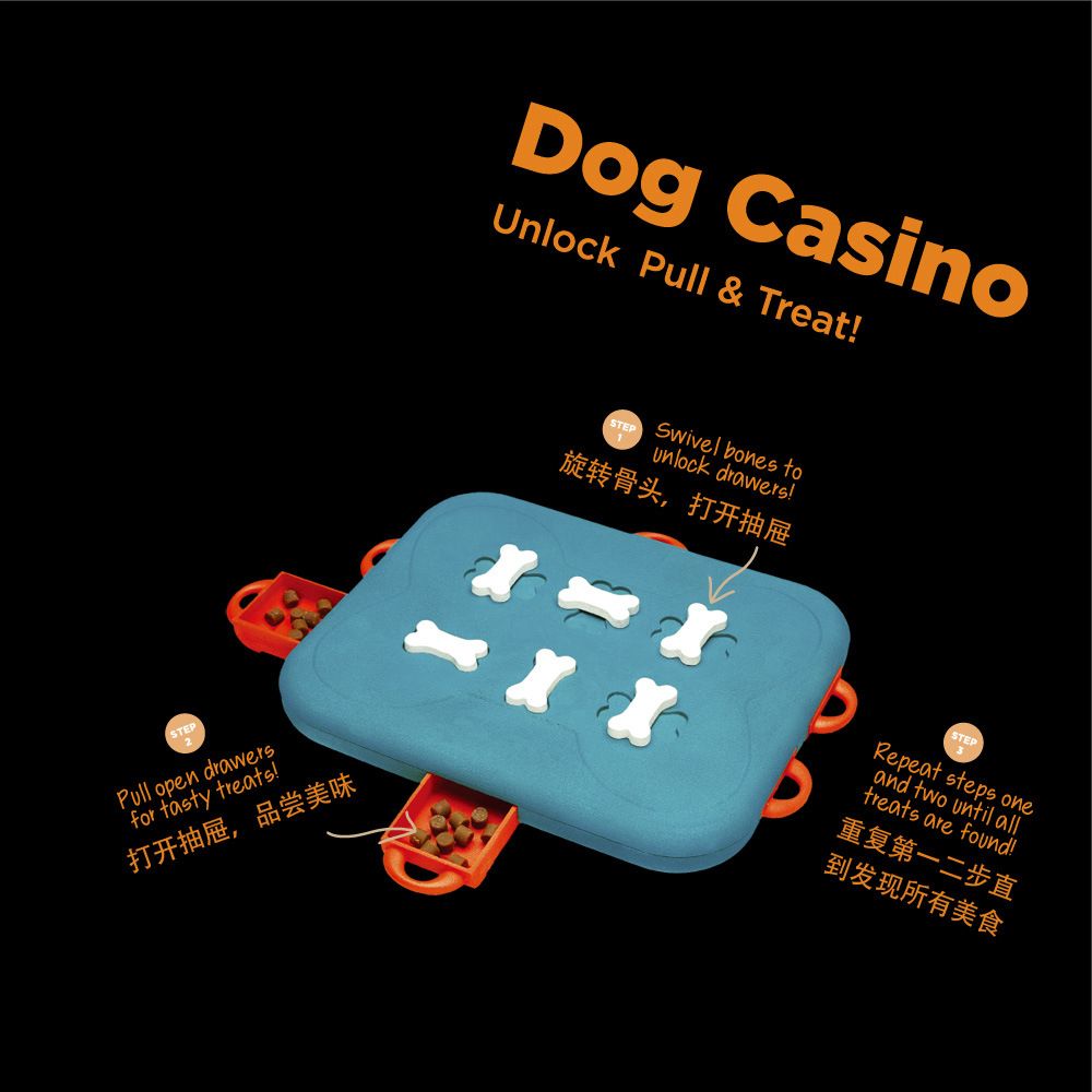 Kyjen Cool Extreme Pet Dog Toy Dog Casino Treasure Hunt
