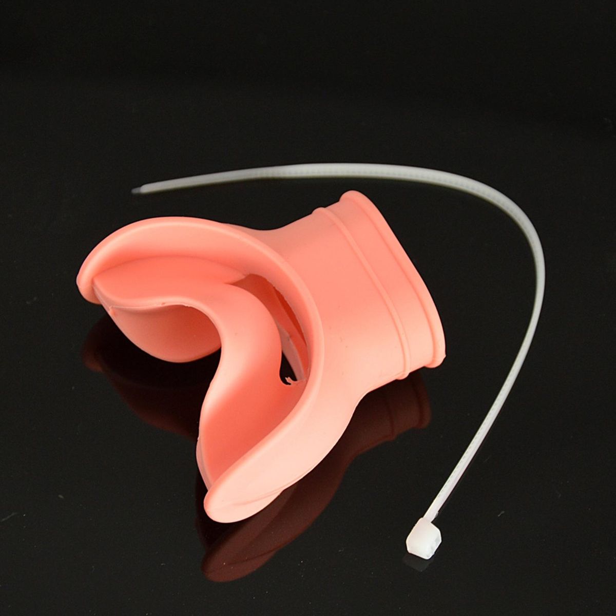 1 Set Breathing Tube Mouthpiece Silicone Scuba Diving Breathing Tube Bite Mouthpiece Dusty Pink