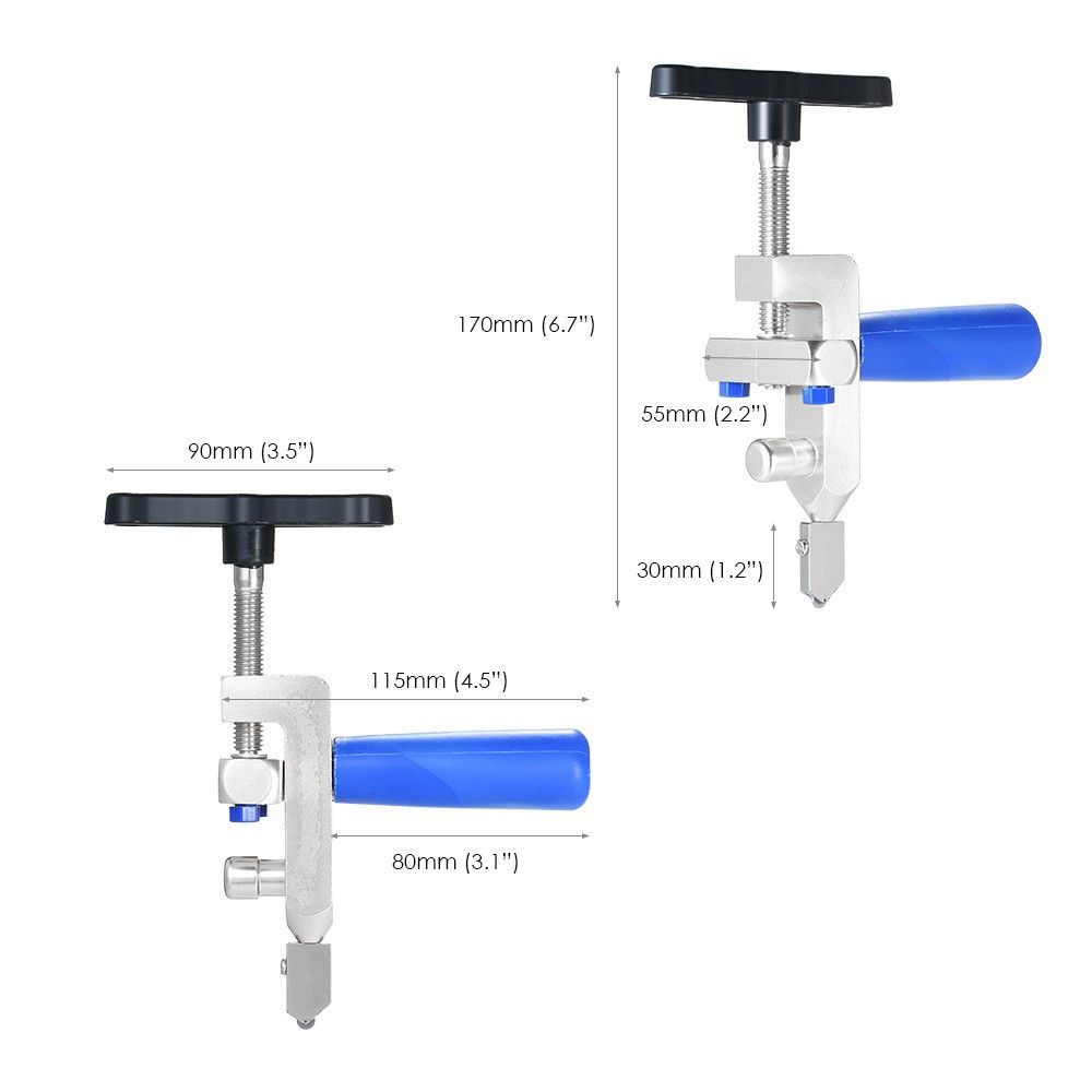 Glass Cutter Ceramic Tile Opener Kit Cutting Thickness 20mm