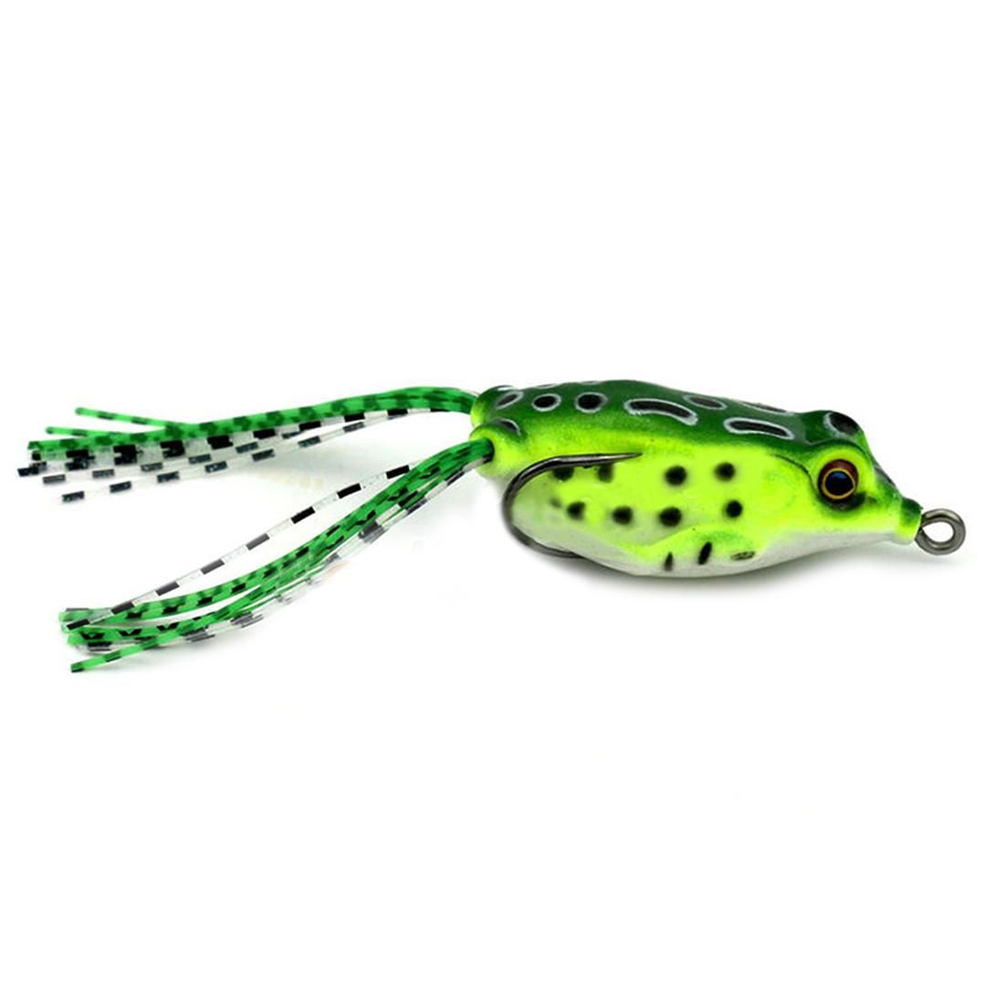 HENG JIA 5x Large Frog Fishing Lure Crankbait Hooks Bass