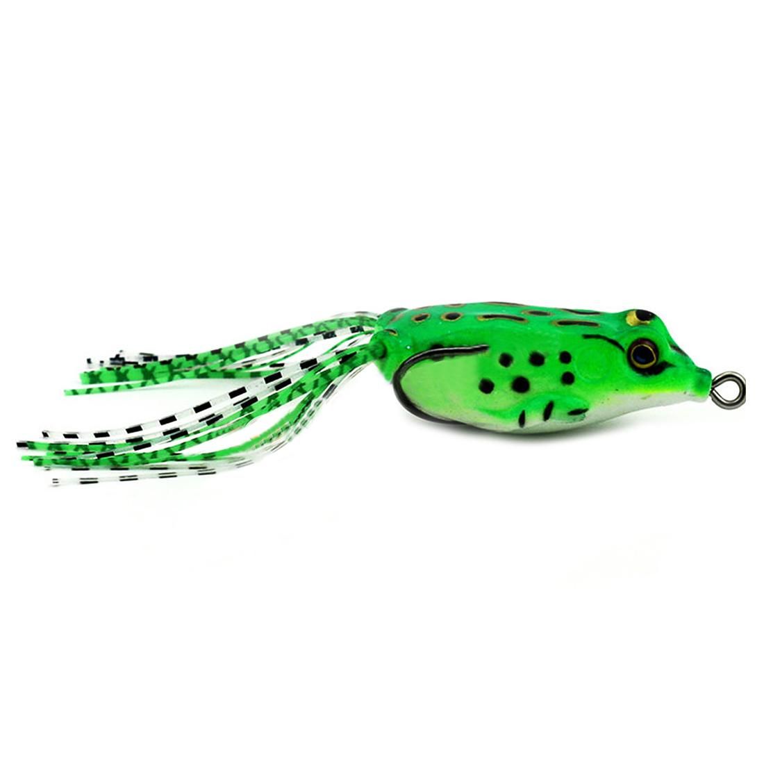 HENG JIA 5x Large Frog Fishing Lure Crankbait Hooks Bass