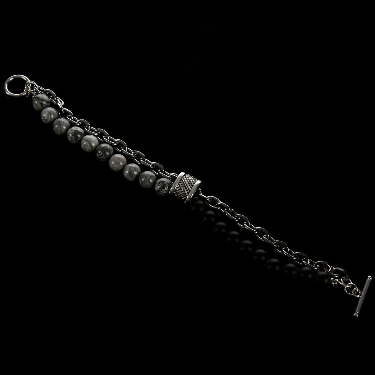 Natural Map Men'S Jewelry Bracelet Stainless Steel