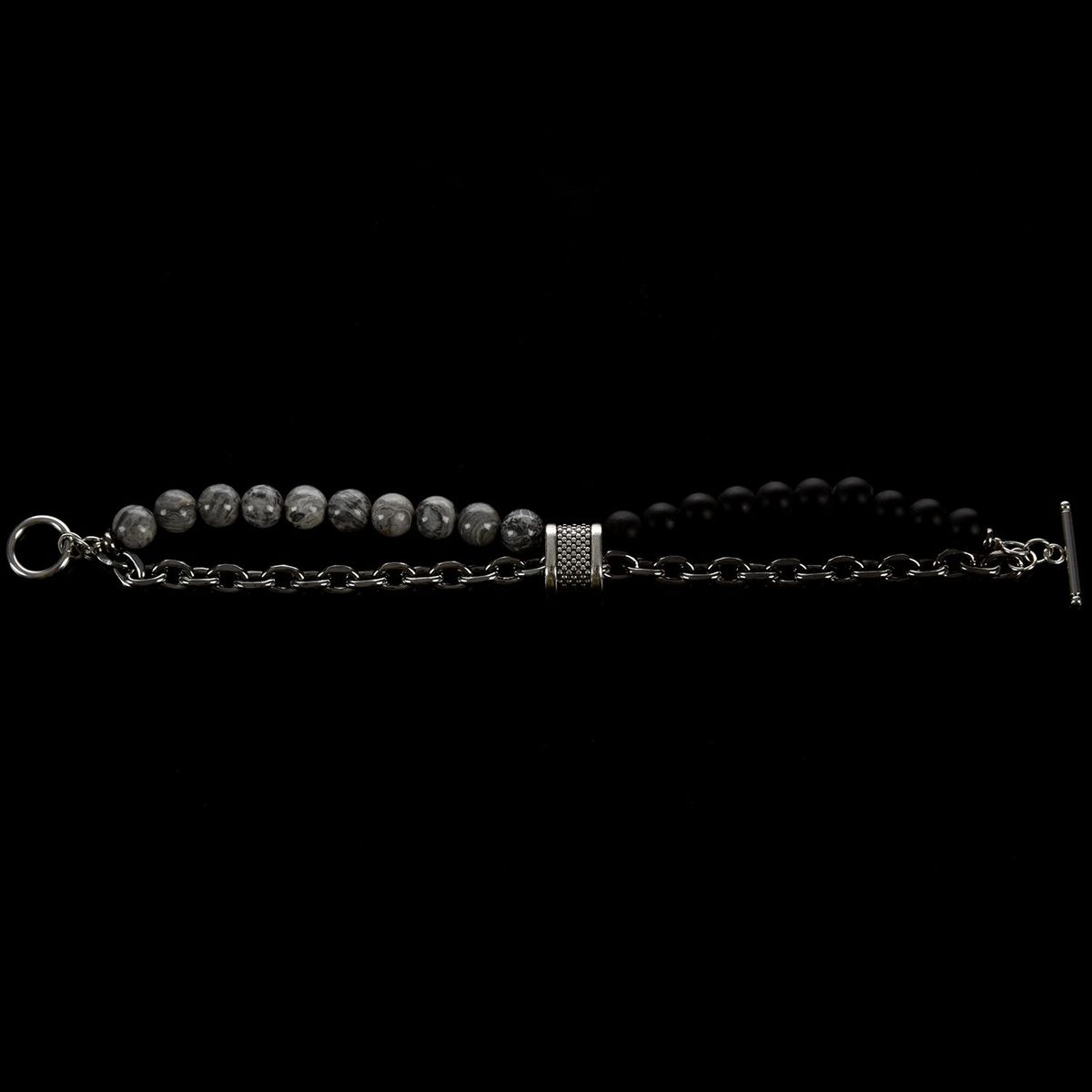 Natural Map Men'S Jewelry Bracelet Stainless Steel
