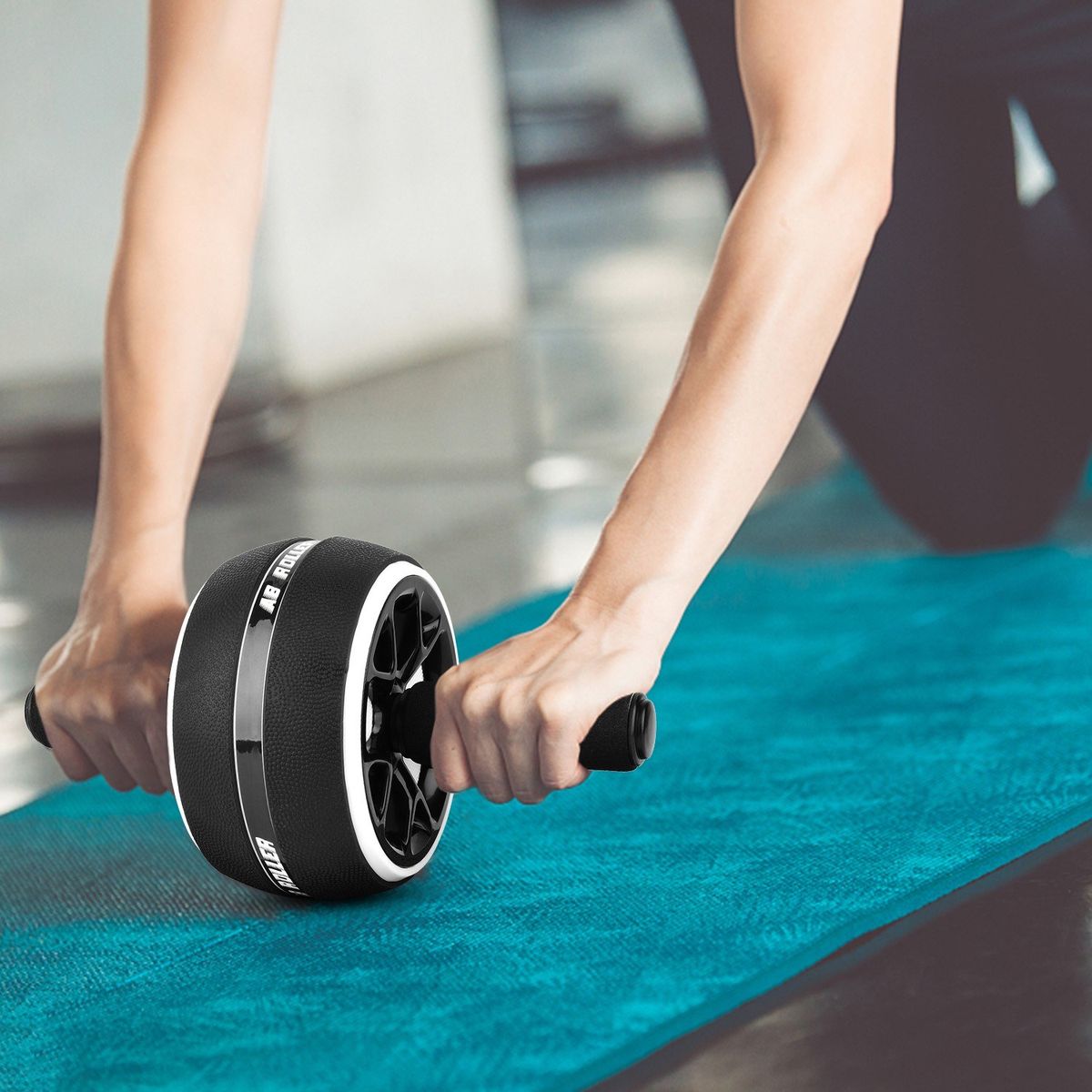 Abdominal Roller Wheel Knee Pad Push Up Bars Disc Core