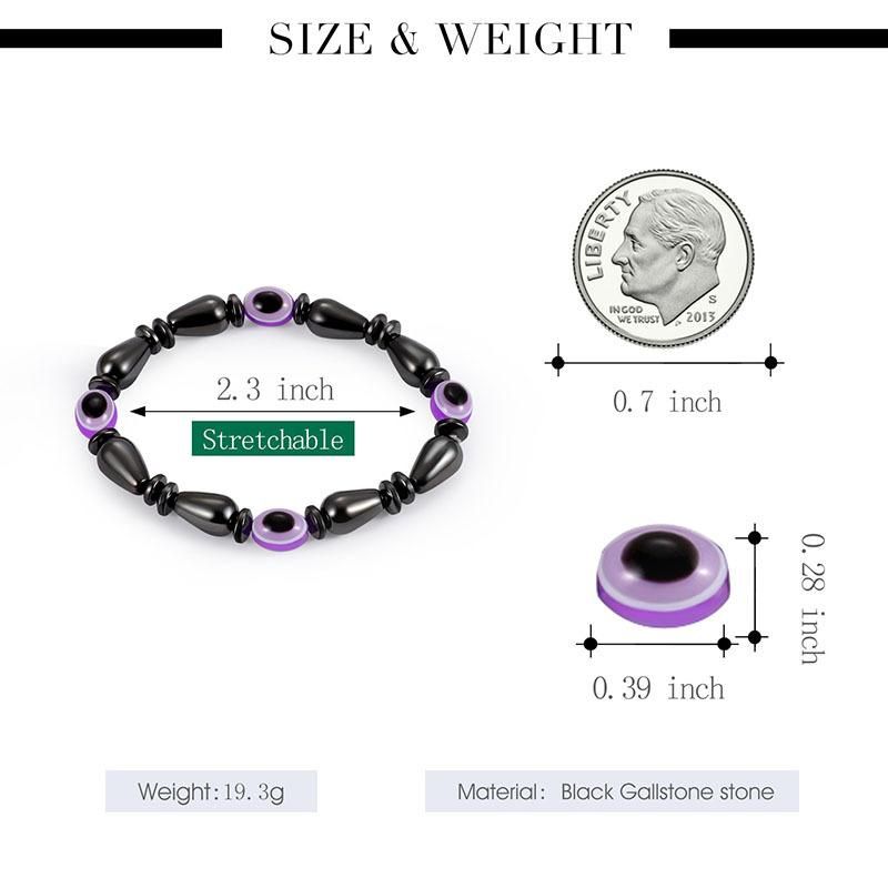 Fashion Black Magnetic Bracelets Weight Loss Handmade Eye