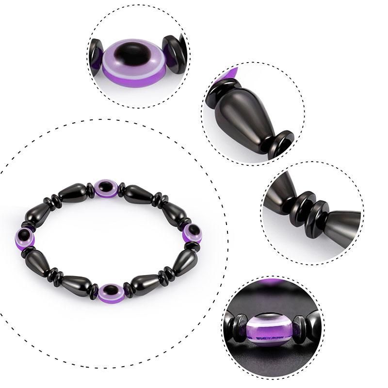 Fashion Black Magnetic Bracelets Weight Loss Handmade Eye