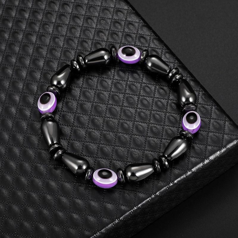 Fashion Black Magnetic Bracelets Weight Loss Handmade Eye