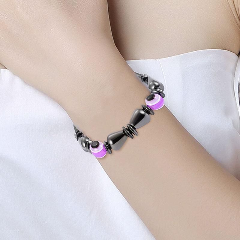 Fashion Black Magnetic Bracelets Weight Loss Handmade Eye