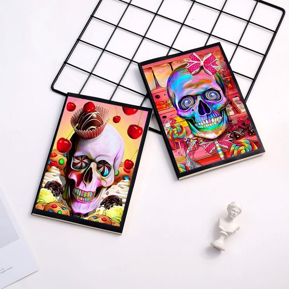 DIY Special Shaped Diamond Jewel Paint Cover Notebook Cross Stitch Colourful Diamonds Writing Diary Notepad Book 48 Sheets Christmas Birthday Art Craft Gift