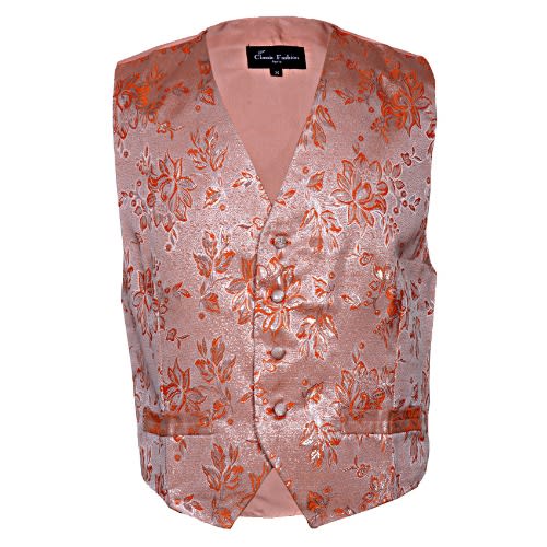 Crafted Piece With Floral - Orange
