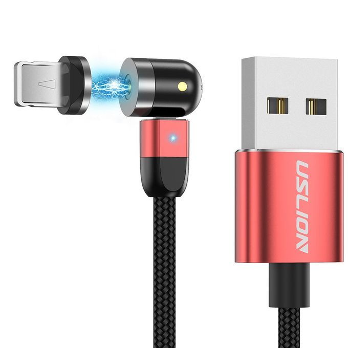 Magneti  Data  Able Magneti  Su Tion Magnet  Harger  Able  Harging  Able For IPhone For Android Type- -red-1M Line + Apple Head