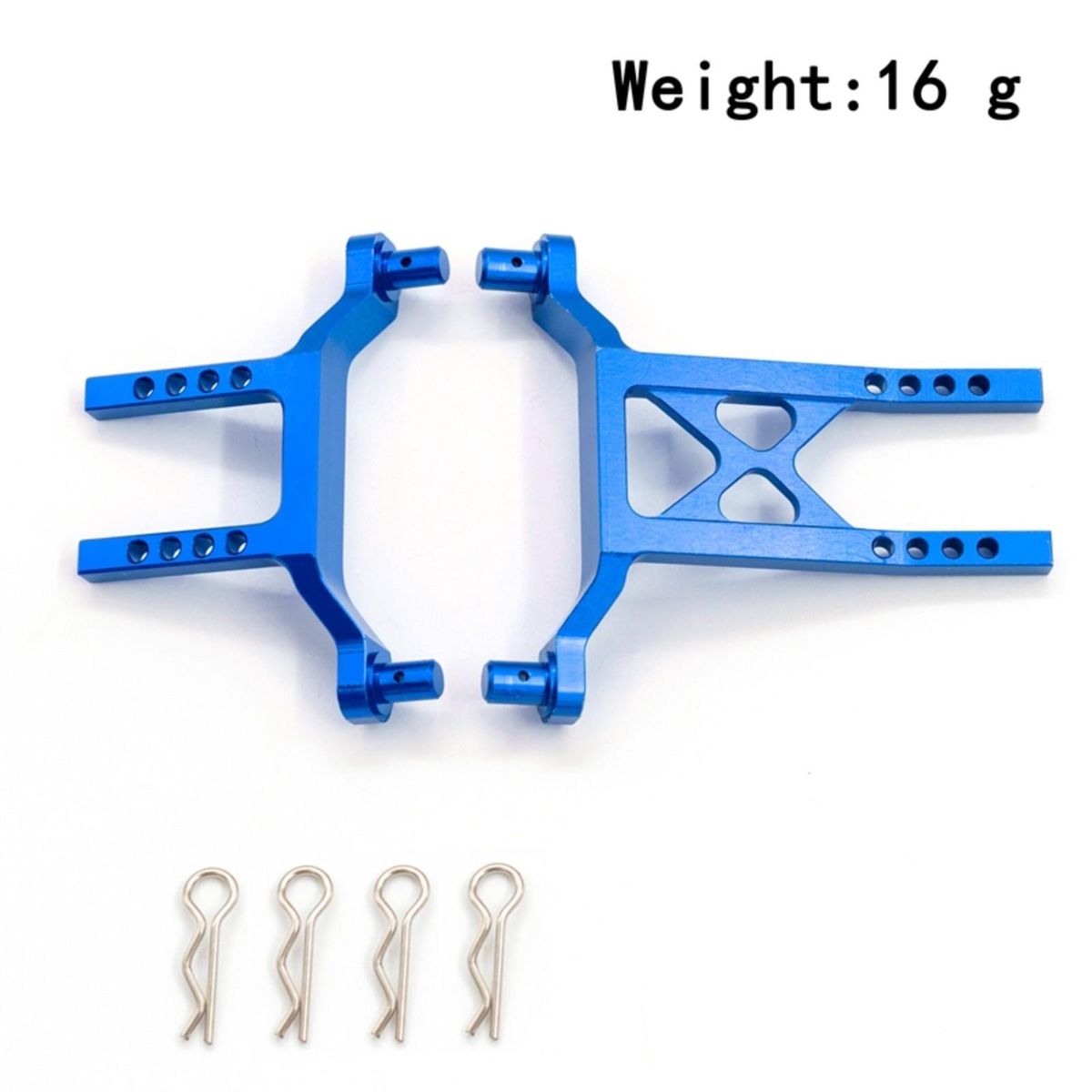 Aluminum Front & Rear Body Mounts Posts Replacement for 1/18 TRAX4 LaTx Teton Desert Prerunner SST, Replace Parts 7615