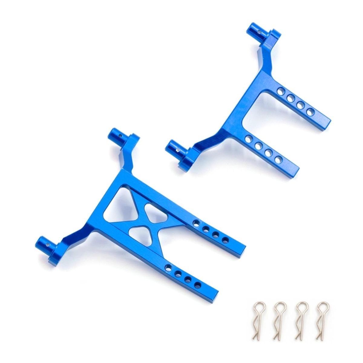 Aluminum Front & Rear Body Mounts Posts Replacement for 1/18 TRAX4 LaTx Teton Desert Prerunner SST, Replace Parts 7615