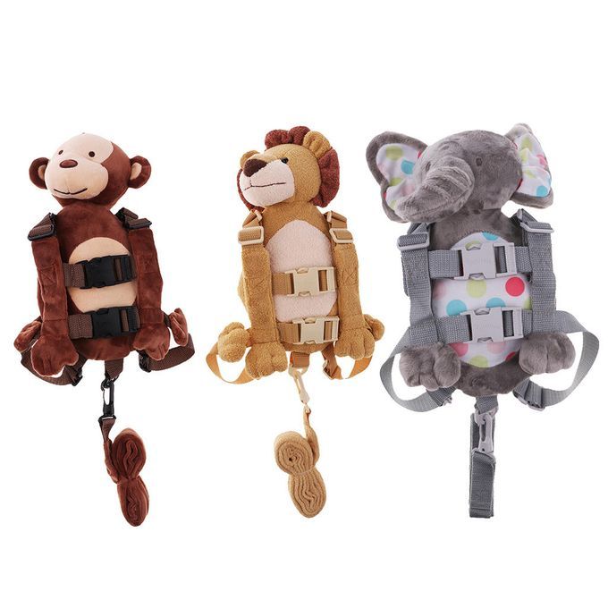 Toddler Anti-lost Backpack Small Shoulder Bag Safety Harness - Monkey