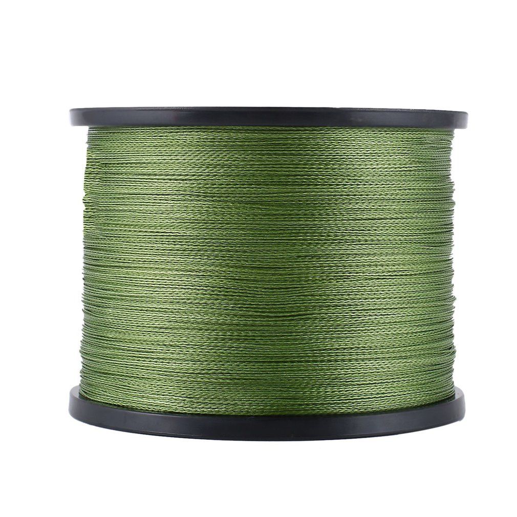 1000m PE Braided Fishing Line Abrasion Resistant 0.37mm 27.2kg Fishing Line Ar/my Green