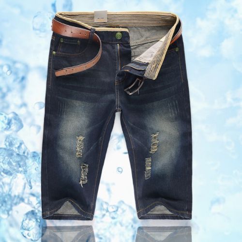 2 Pcs Men's Denim Shorts