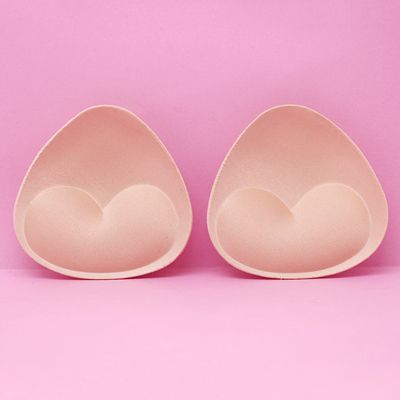 3-1Pair  Breast Enhancer Removeable Foam Sponge Bra Pads-3Pair Style A NRT121-ONE SIZE FITS ALL