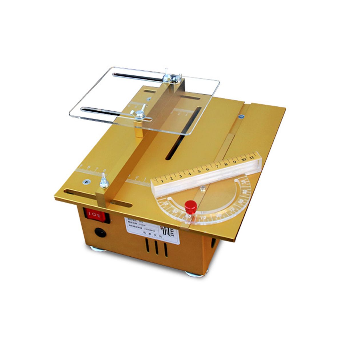 100W Mini Table Saw With Miter Gauge Multifunctional
