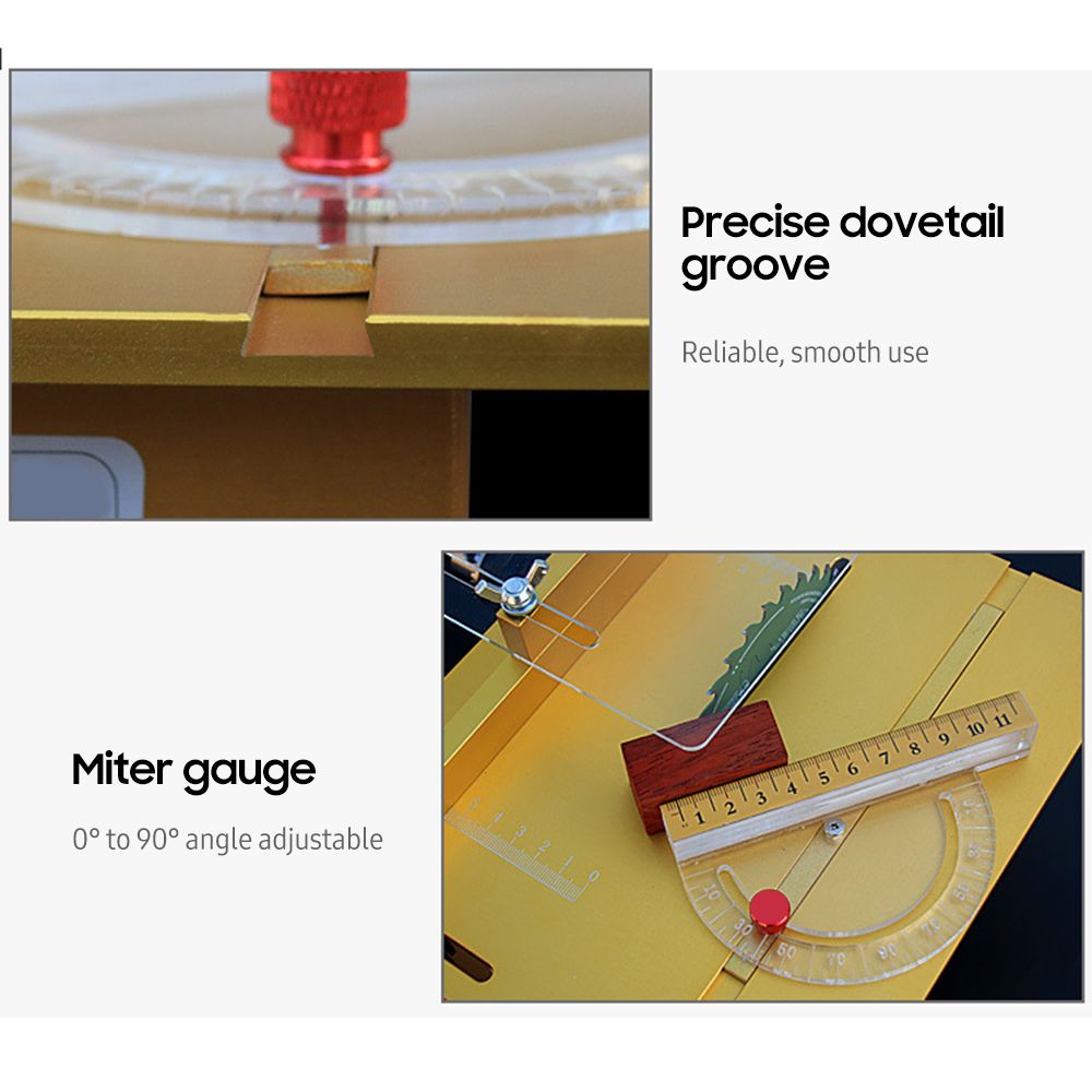 100W Mini Table Saw With Miter Gauge Multifunctional
