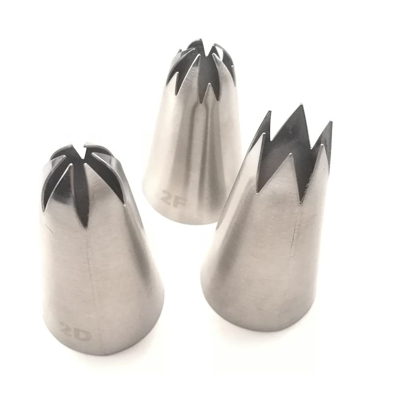 3pcs Big Size DIY Cake Icing Piping Nozzles Pastry Tips