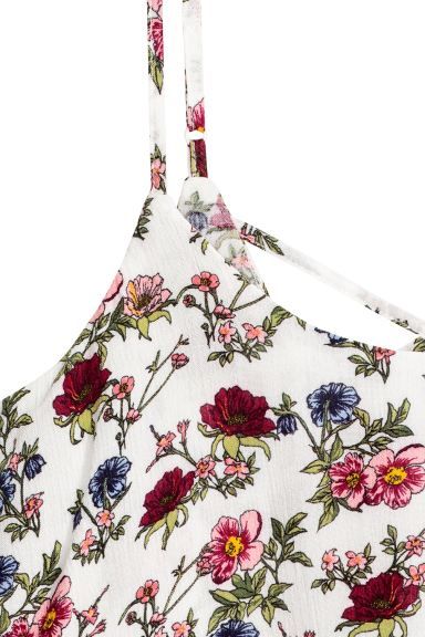 Floral Flounced Strappy Top