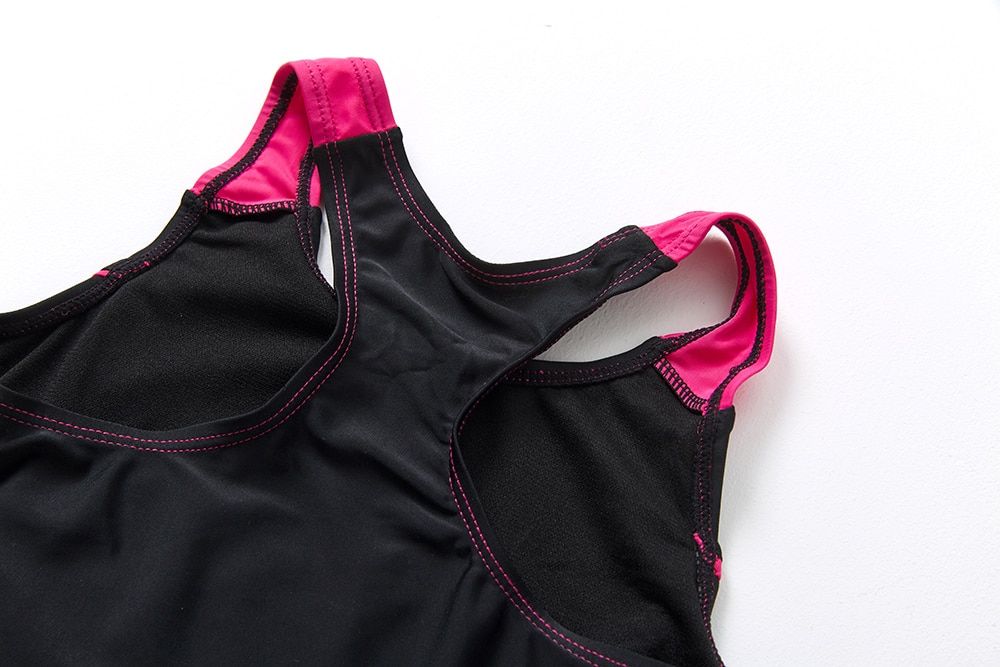 Teenager Girls Swimsuit One Piece Girls Training Swimwear Swimsuit Kids Girl Children Beach Wear  Black