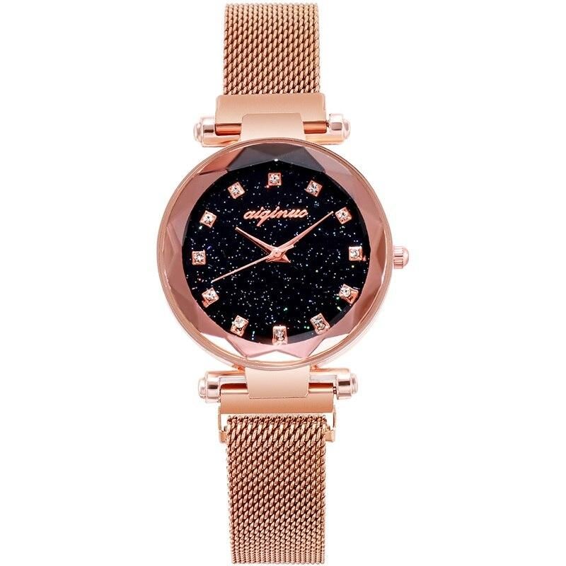 Luxury Women Watches Diamond Ladies Magnetic Starry Sky Clock Fashion Female Quartz Wristwatches Relogio Feminino Zegarek Damski