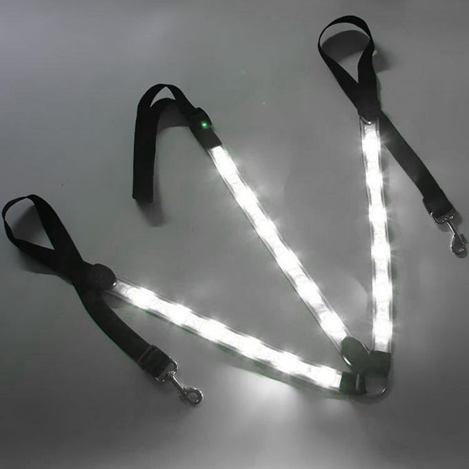 LED Horse Breastplate Collar Harness 3 Lighting Modes Battery White
