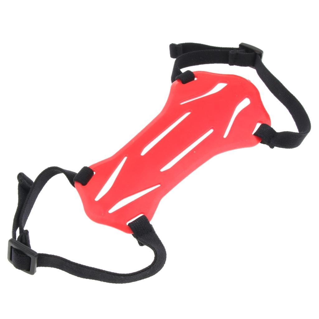 Rubber Sports   Guard  With 2 Adjustable Straps Red