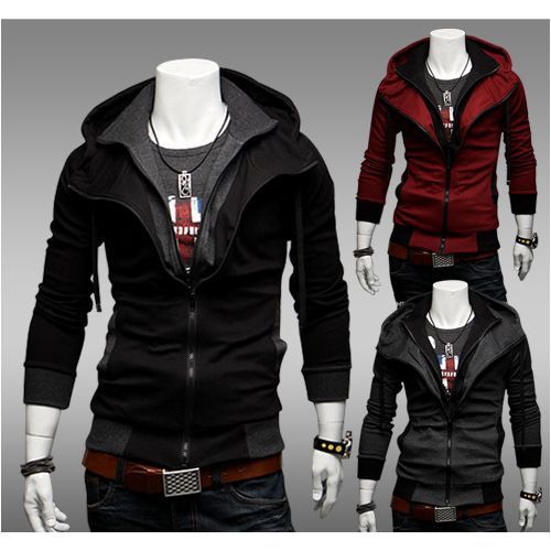 Men Cotton Hoodie Jacket