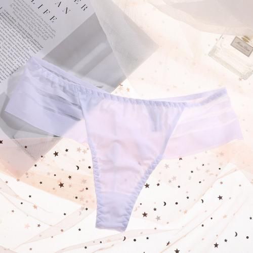G-String Women's Panties Ice Silk Seamless Perspective Underwear Plus Size