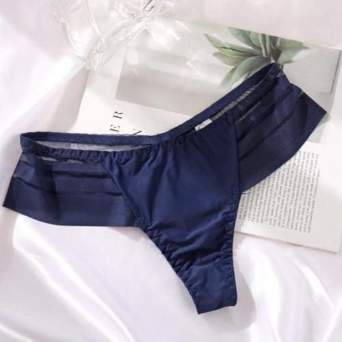 G-String Women's Panties Ice Silk Seamless Perspective Underwear Plus Size