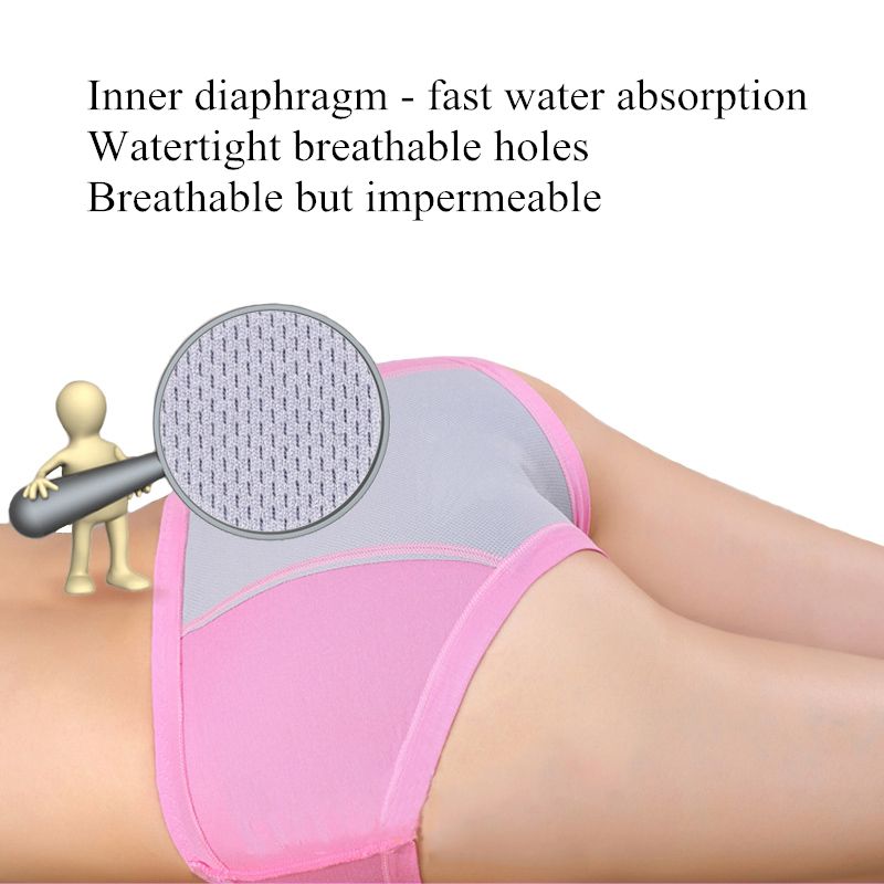 3Pcs/Set Menstrual Period Panties Cotton Ladies Physiological Leakproof Briefs