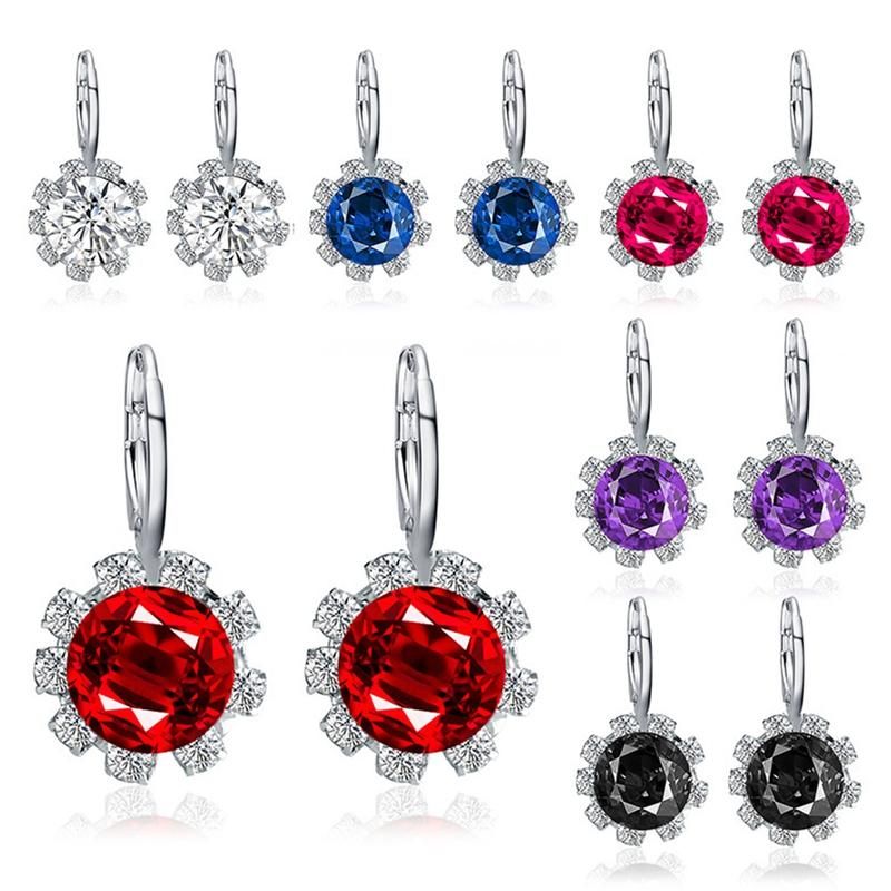 Korean Fashion Round Faux Crystal Rhinestone Sun-Black