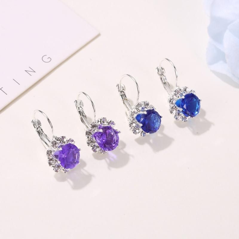 Korean Fashion Round Faux Crystal Rhinestone Sun-Black