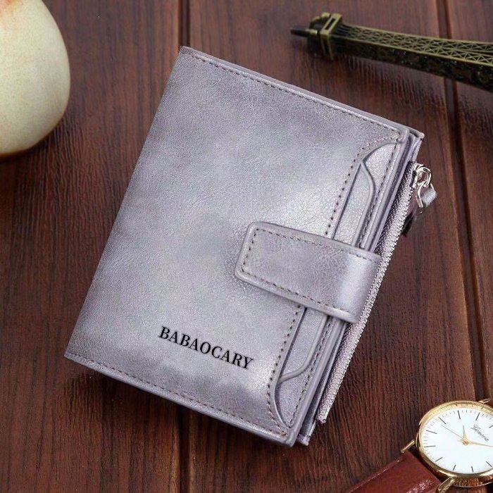 Fahion Men Pu Leather Short Wallets Card Holder Multfunction