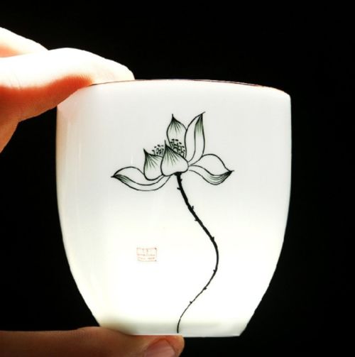 6 Pcs Traditional Ceramic Tea Cup Handpainted Sets Of 6 Cups Chinese Kung Fu Cup Porcelain Teacups Sets Drinkware 150ml