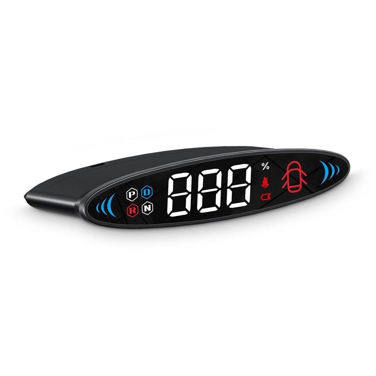 Heads-Up Display Digital Speedometer Display Vehicle Speed, Gear, Turn Signal, Remaining Battery, Door Reminder, Seat Belt Reminder Replacement for Tesla Model 3 Model Y 2019-2022