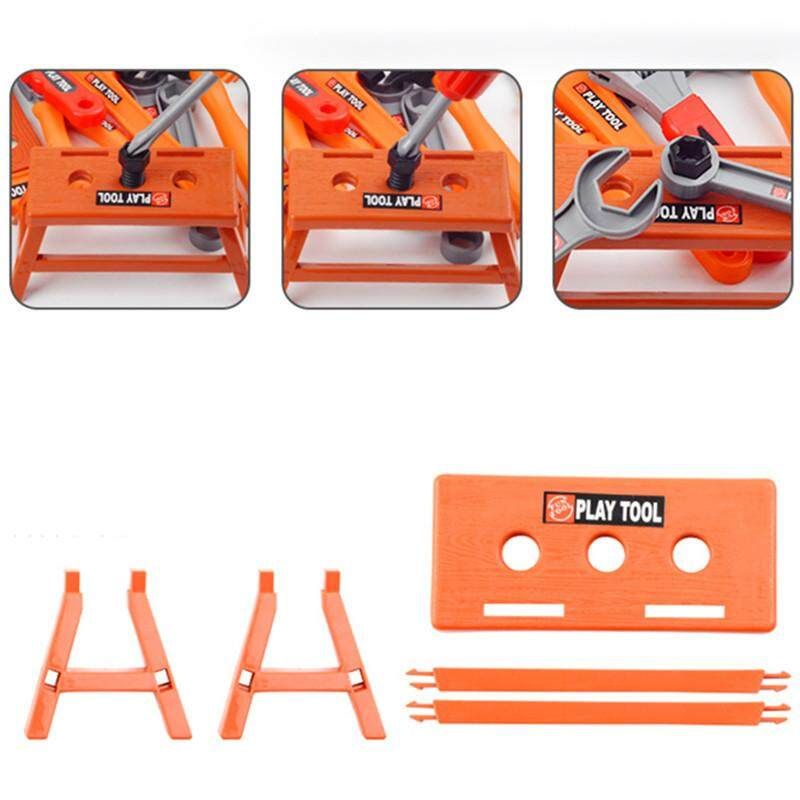 Children's Simulation Play House Toy Toolbox Electric Drill Maintenance Tool Set Gift Net Bag Set Of 44