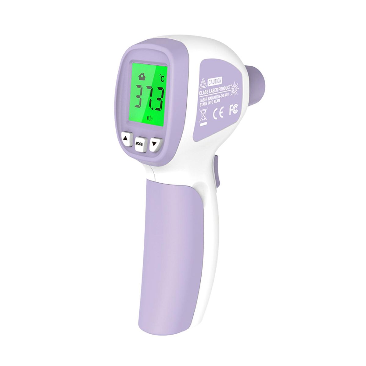 LCD Digital IR Thermometer Non-contact Infrared Forehead Thermometer Fever Thermometer Dual Mode Temperature Meter with Fever Alarm Data Storage