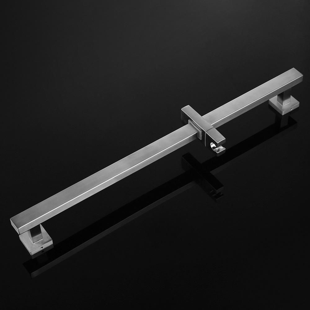 304 Stainless Steel Shower Head Square Lift Rod Shower Shower Accessories Bathroom Nozzle Base Bracket