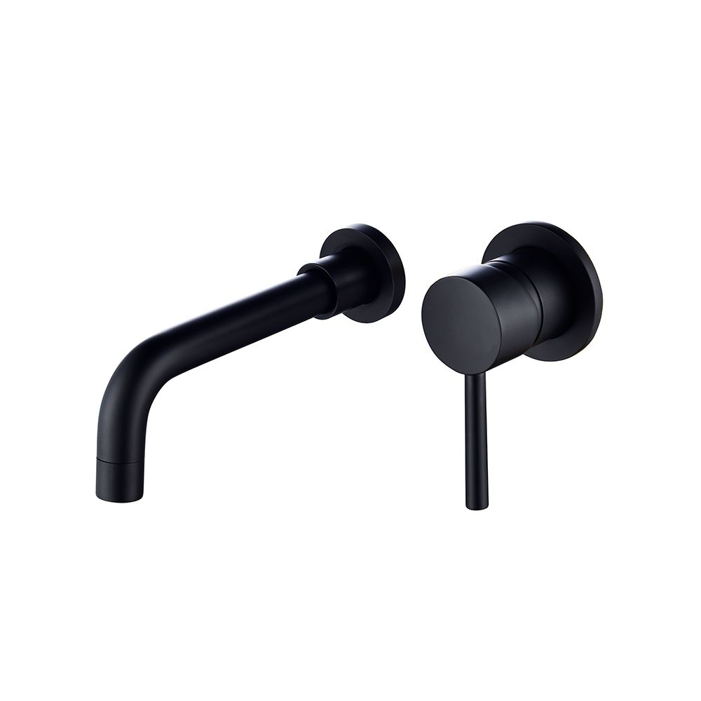Brass Black Basin Faucet Single Handle Wall Mounted Bathroom Mixer Basin Taps Washroom Sink Faucet For Bathroom Vanity, Bowl Sink, BB6083A