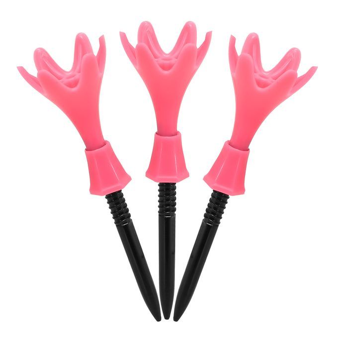 3pcs Plastic Golf Tees Height Adjustable Golfing Tees