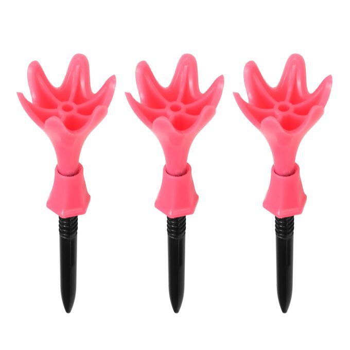 3pcs Plastic Golf Tees Height Adjustable Golfing Tees