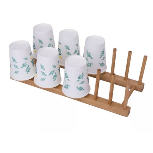 Wooden Dish Plate Rack Mug Storage Rack