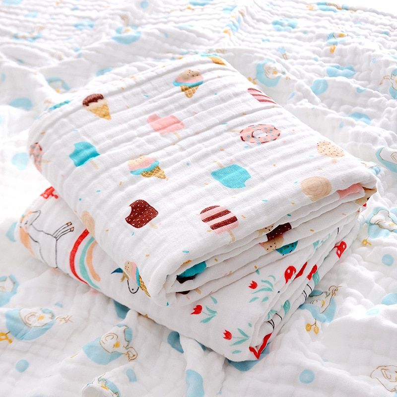 Bath Towels 4layer Aabsorbent Gauzebquilt Newborn Blanket