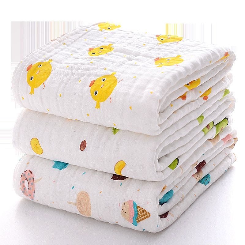 Bath Towels 4layer Aabsorbent Gauzebquilt Newborn Blanket