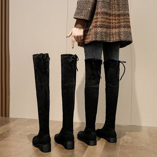 Knee-length Boots, Thin Boots, Thin Legs, Thick Heels, High Boots, Female Boots