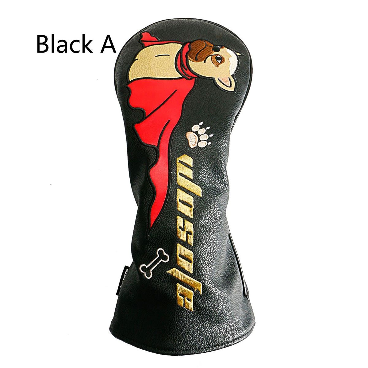 Golf Club Cover Portable Golf Club Head Cover Protector Black